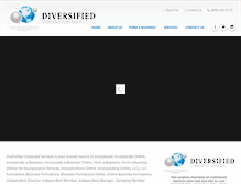 Tablet Screenshot of diversifiedcorp.com
